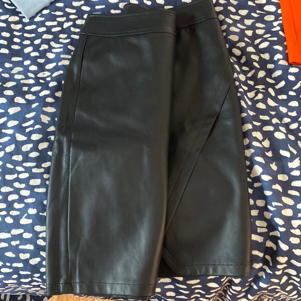 Loft Vegan Leather Skirt